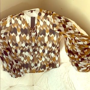 Banana Republic balloon sleeve top.